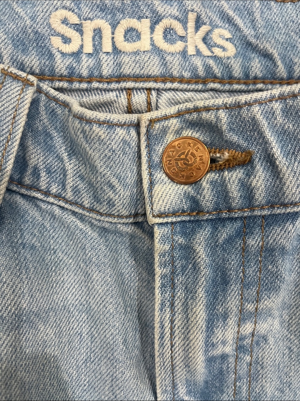 MOTHER “SNACKS” Light Blue High-Rise Straight Jeans - Picture 5 of 7
